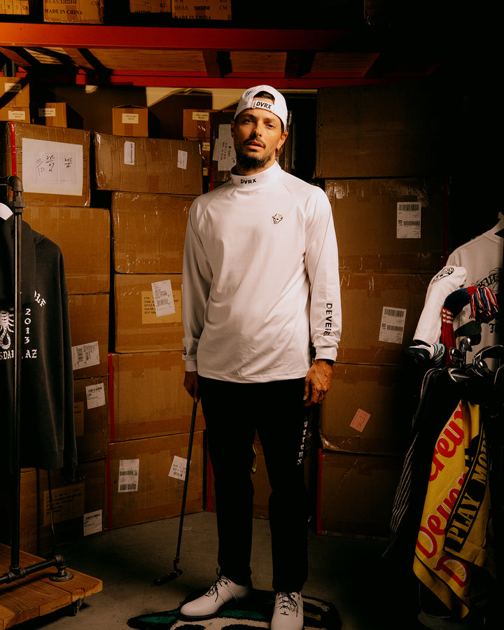 エッセンシャル インナーモック ロングスリーブ 075754005-WHITE