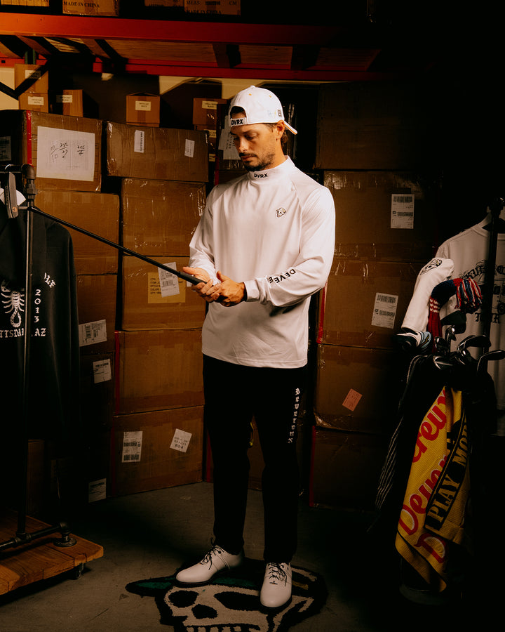 エッセンシャル インナーモック ロングスリーブ 075754005-WHITE