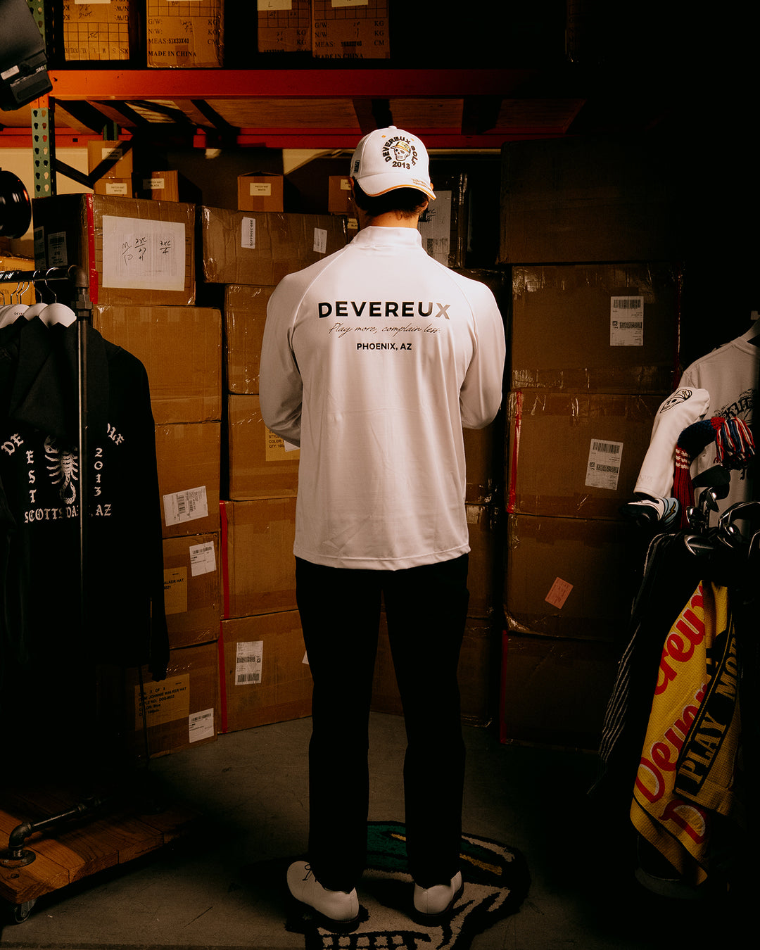 エッセンシャル インナーモック ロングスリーブ 075754005-WHITE