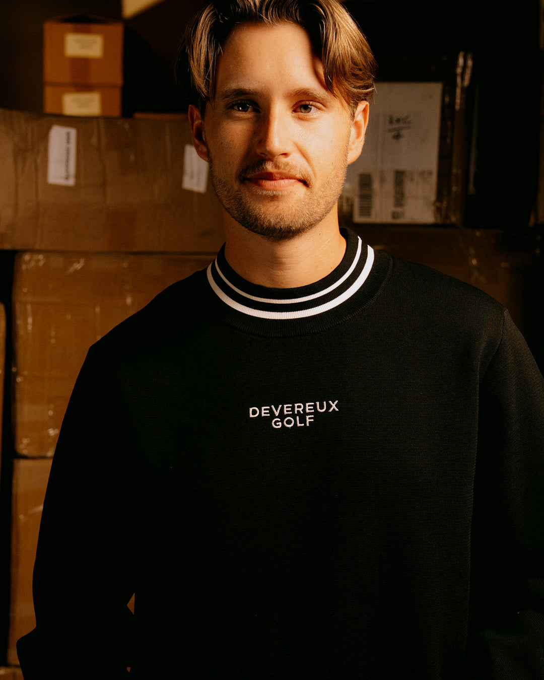 ハイリーアディクティブ 裏付きニット 075754704-BLACK