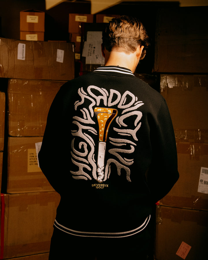 ハイリーアディクティブ 裏付きニット 075754704-BLACK