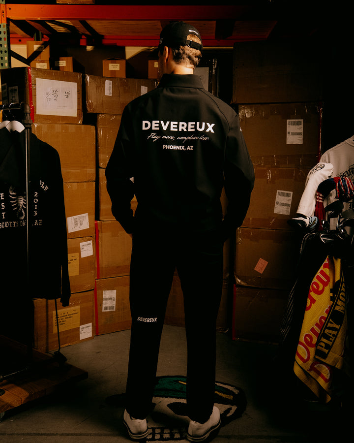 VALLEY 3層フリース ハーフジッププルオーバー 075754026-BLACK