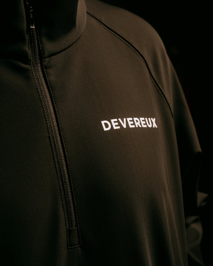 VALLEY 3層フリース ハーフジッププルオーバー 075754026-BLACK