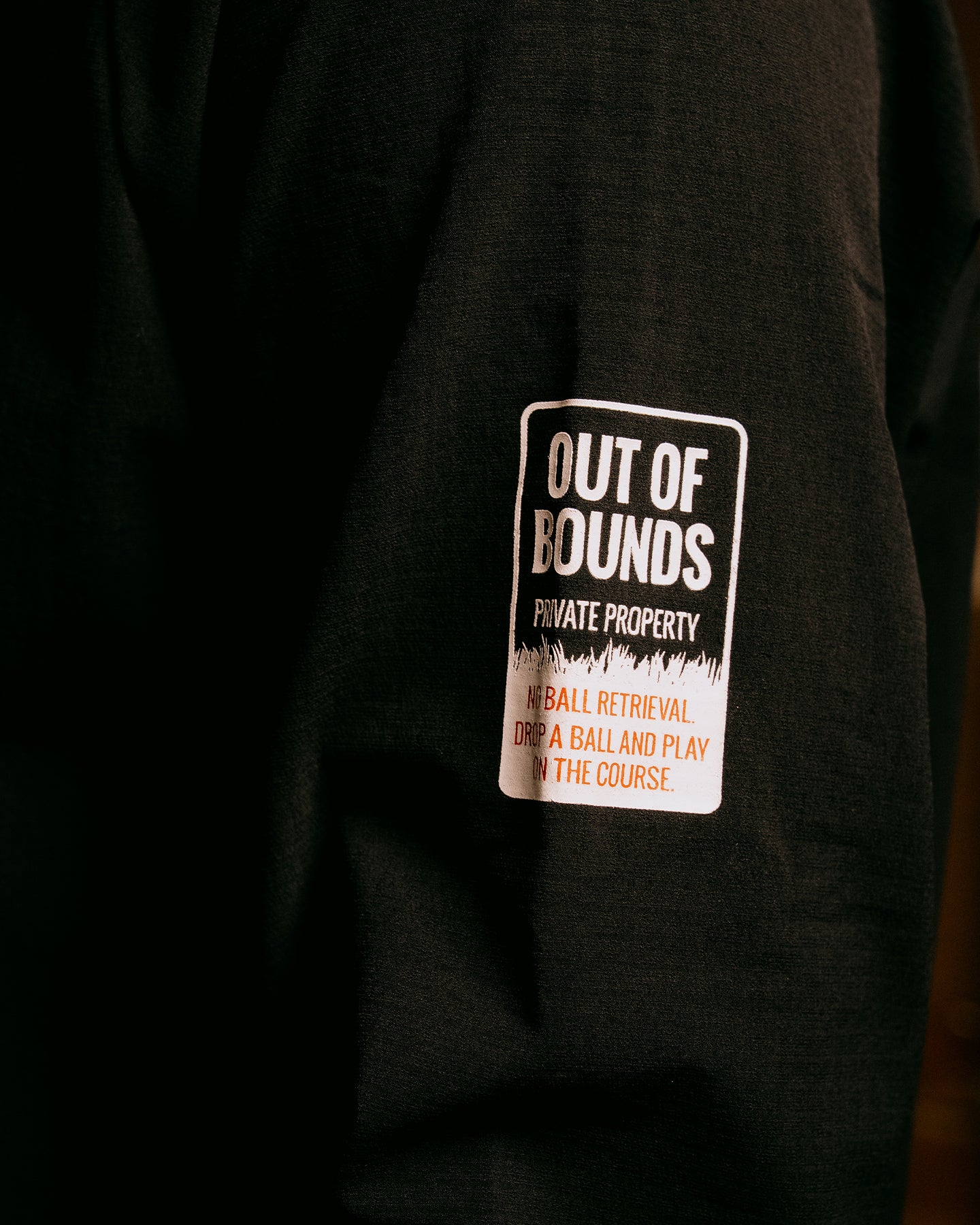 Out of bounds バックフリースモック ロングスリーブ 075754018-BLACK