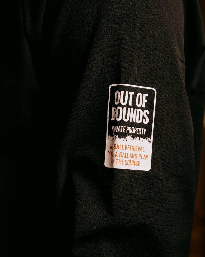 Out of bounds バックフリースモック ロングスリーブ 075754018-BLACK