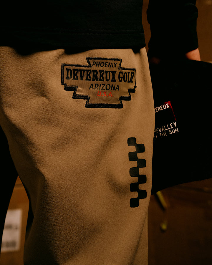 MEN マルチギアワイドパンツ 075754400-BROWN