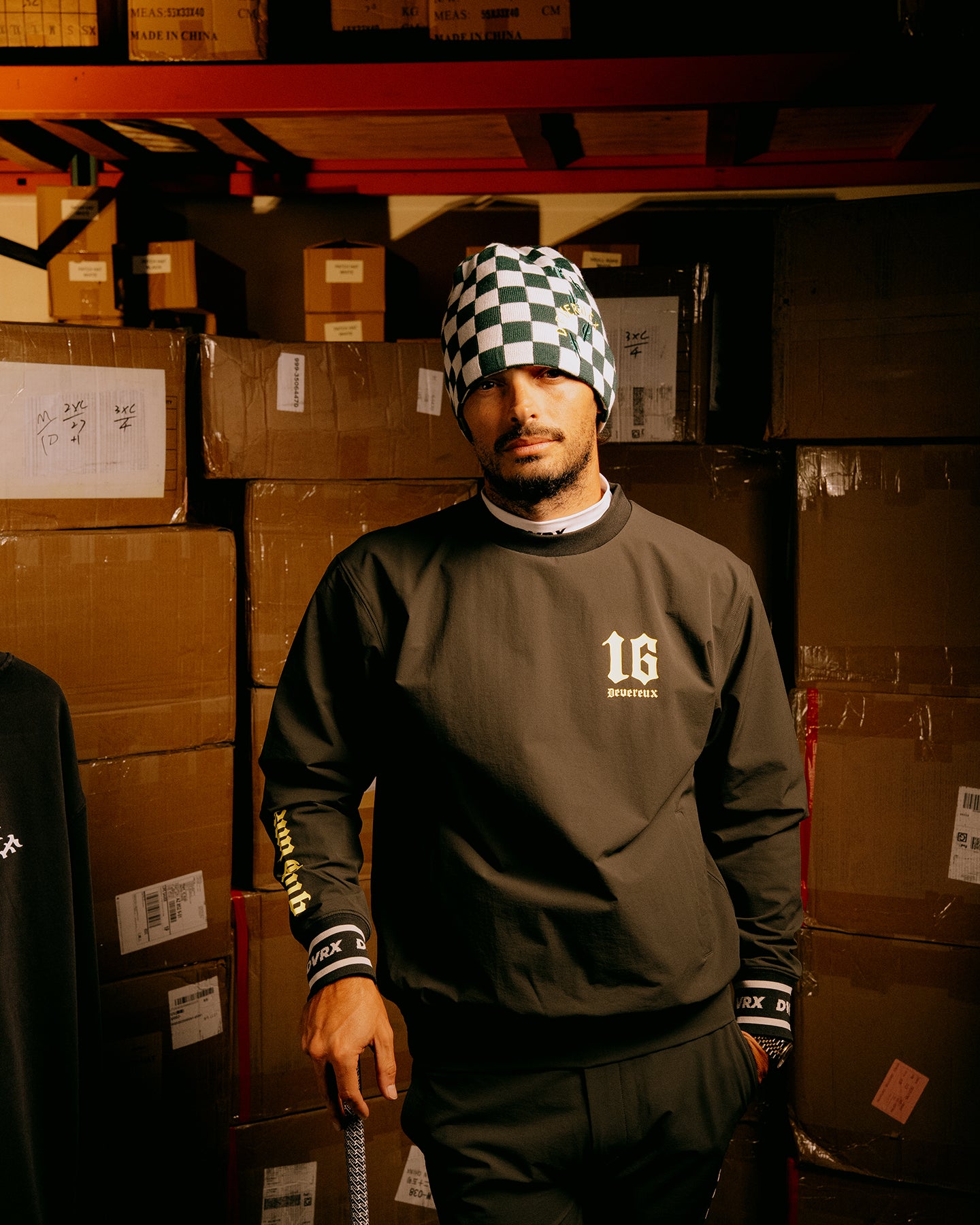 チェッカーフラッグカクタスビーニー 075754806-GREEN