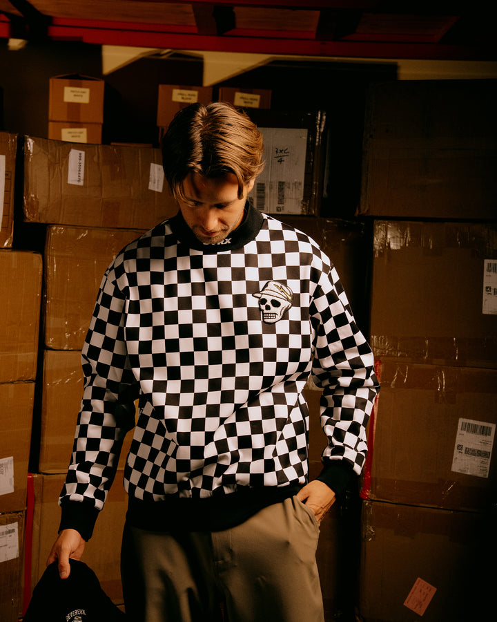 Quist TEXBRID フリース クルー 075754023-BLACK