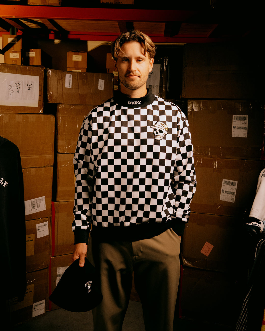 Quist TEXBRID フリース クルー 075754023-BLACK