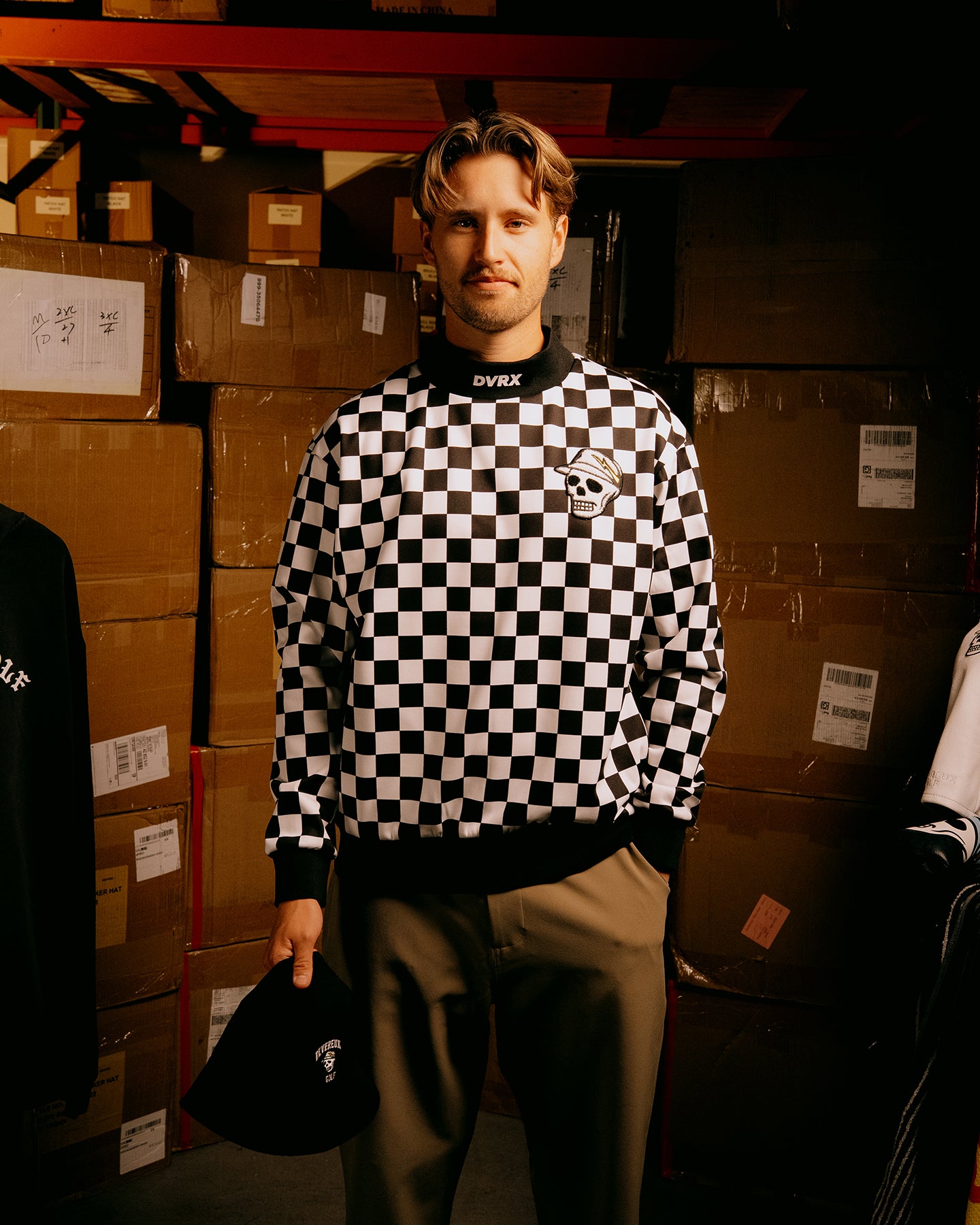 Quist TEXBRID フリース クルー 075754023-BLACK