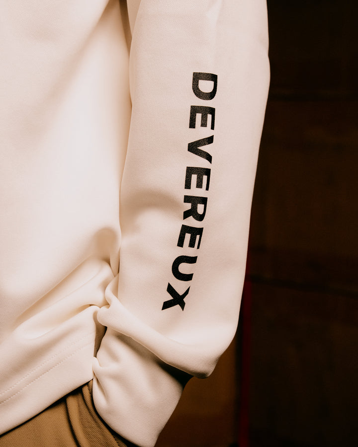 Stinger fitted リブモック ロングスリーブ 075754012-WHITE