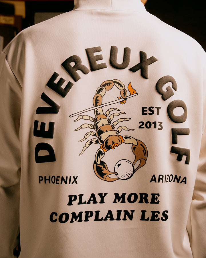 Stinger fitted リブモック ロングスリーブ 075754012-WHITE