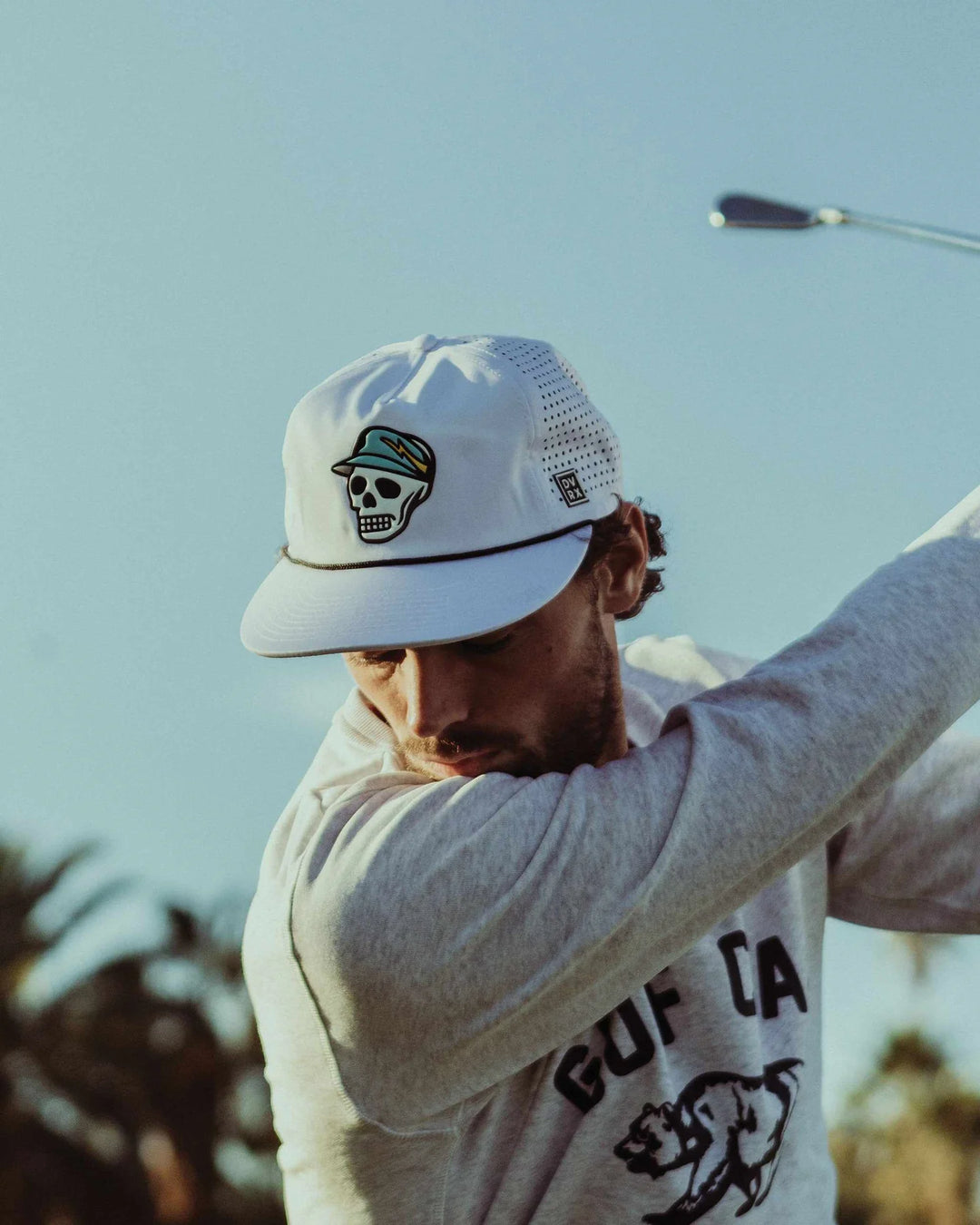 Skull Caddie Rope Cap 075352803-WHITE