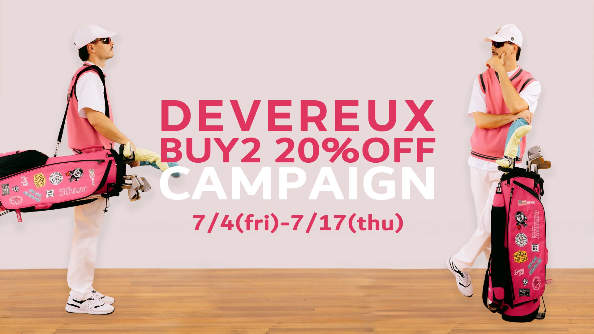 ゴルフ メンズ DEVEREUX トップス 半袖 シャツ（ピンクベージュ
