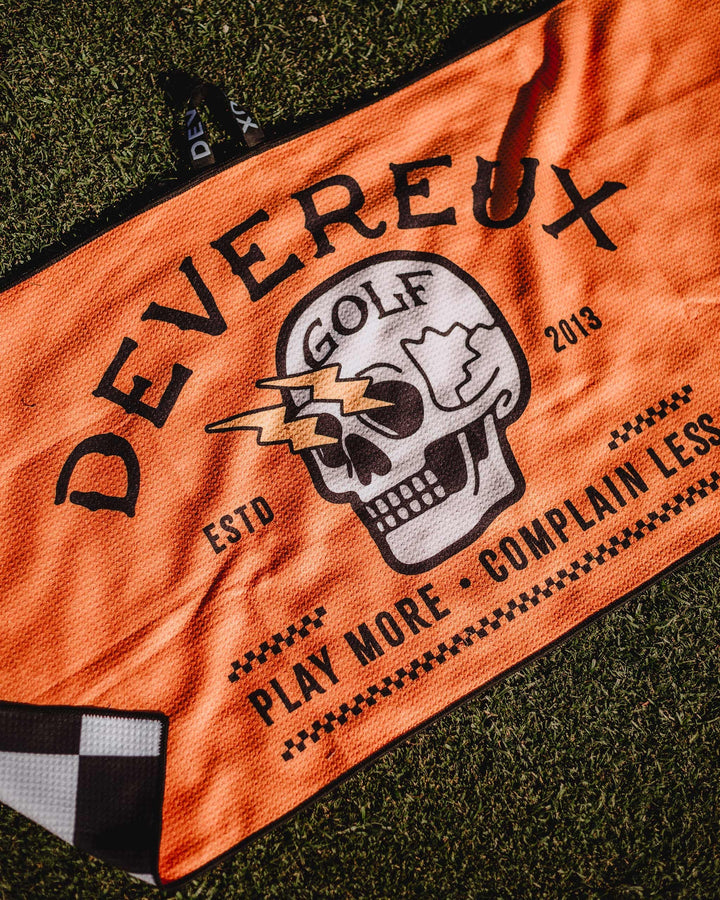 Café Racer Skull Towel 075362807-ORANGE