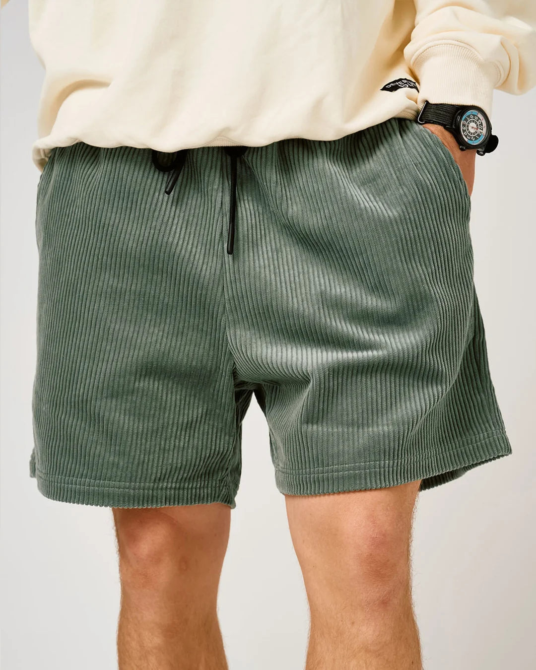 The Corduroy Short 075364401-Succulent Green