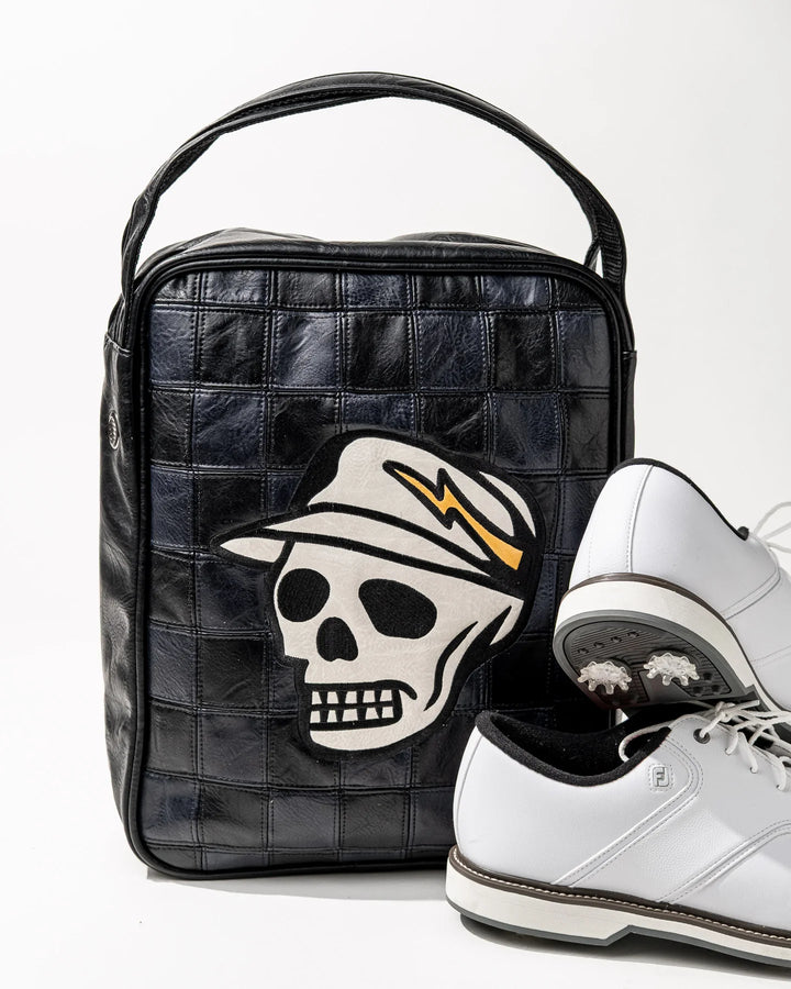 Checkered Shoe Bag 075364846-BLACK