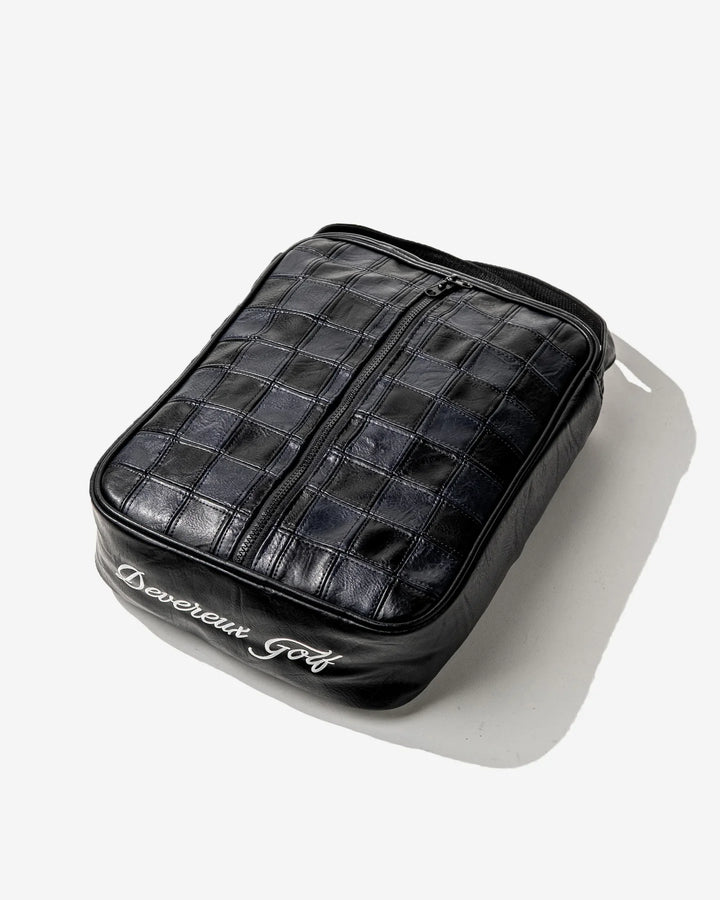 Checkered Shoe Bag 075364846-BLACK