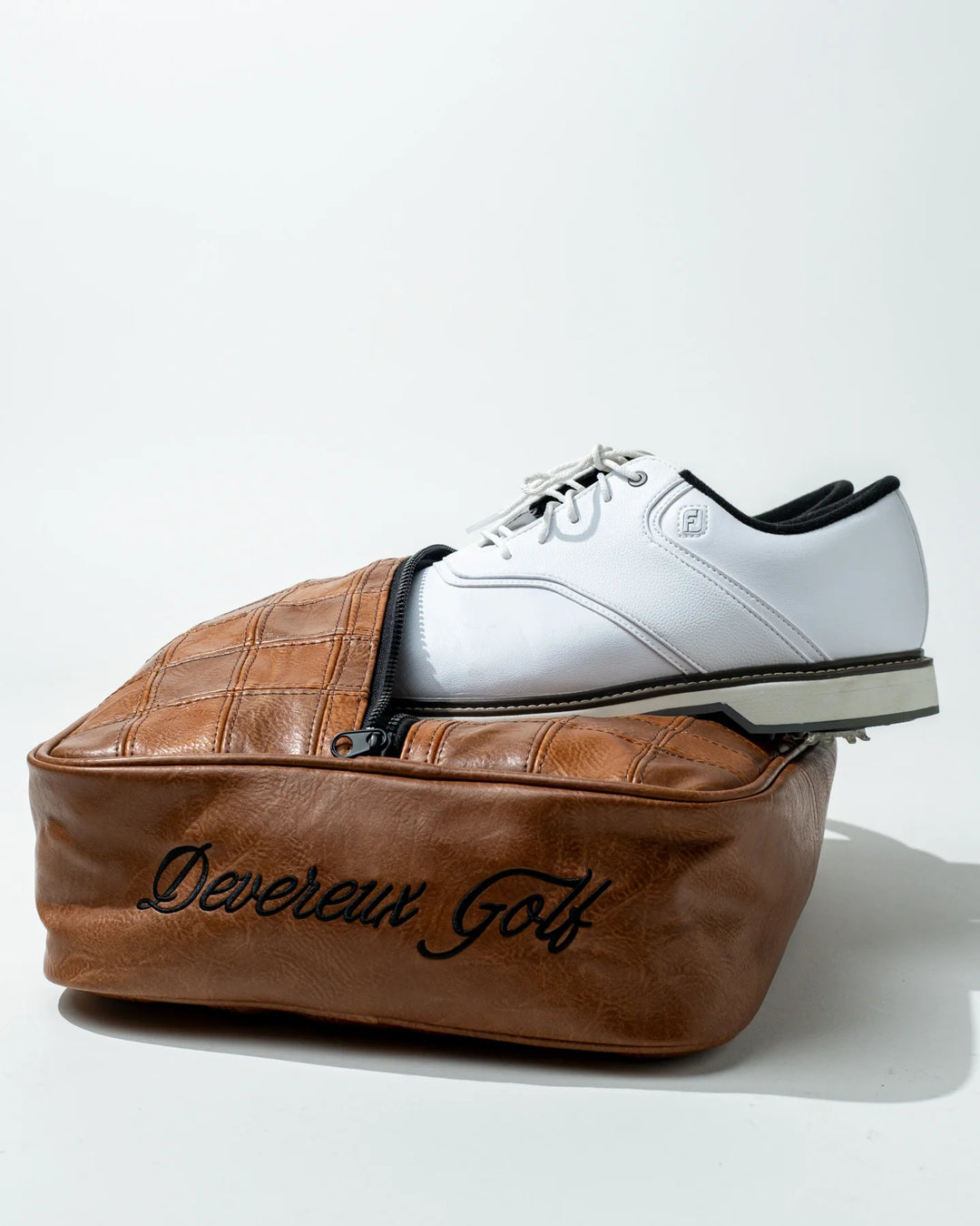 Checkered Shoe Bag 075364846-TAN