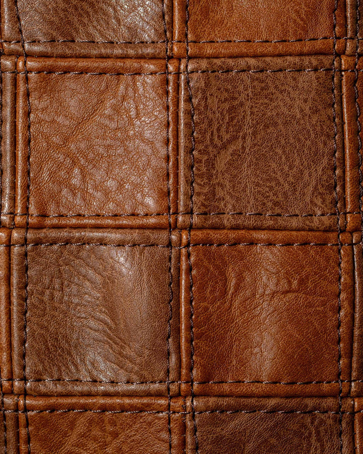 Checkered Shoe Bag 075364846-TAN