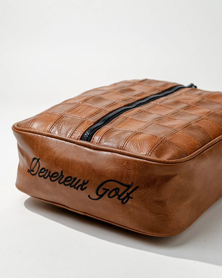 Checkered Shoe Bag 075364846-TAN