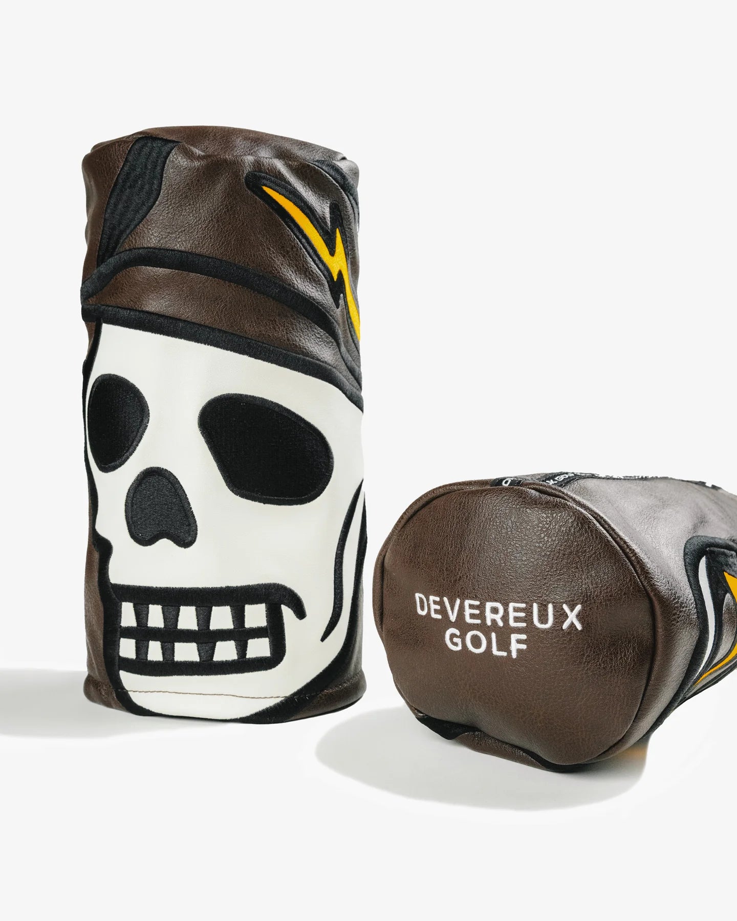 XL Skull Caddie Barrel Head Cover 763532804-CHOCOLATE