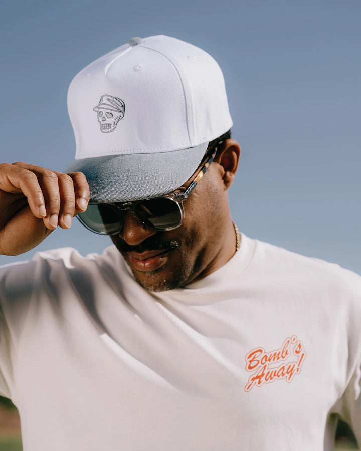 Skull Icon Two-Tone Hat 075352808-WHITE/BLUE