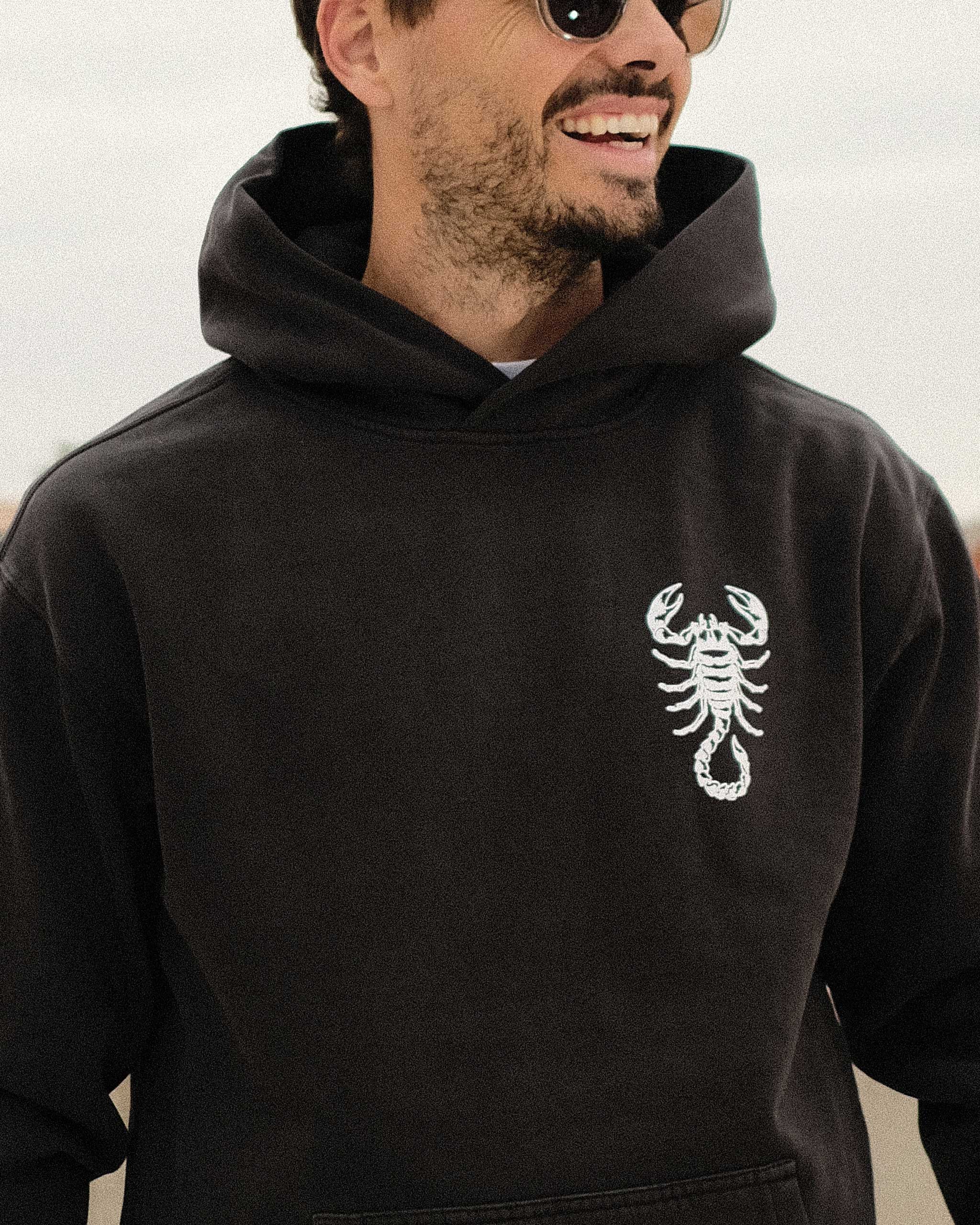 Scorpion King Hoodie 075362021-Faded Black