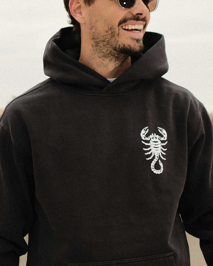 Scorpion King Hoodie 075362021-Faded Black