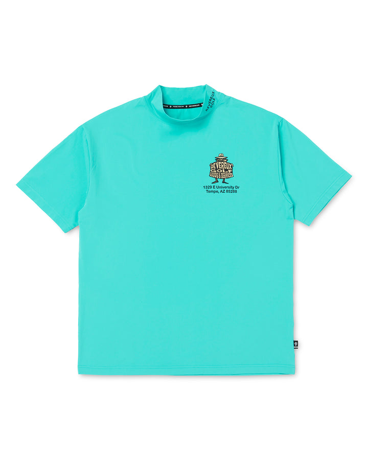DVG GOLF SERVICES MOCK TEE 075762032-TURQUOISE