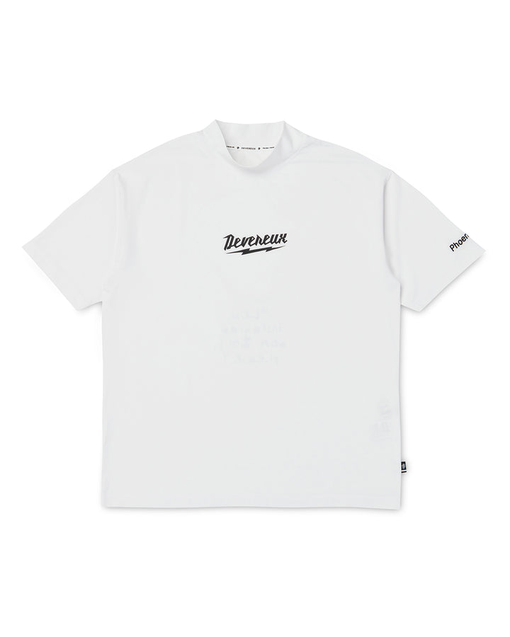 DVG SKULL CADDIE MOCK TEE 075762033-WHITE