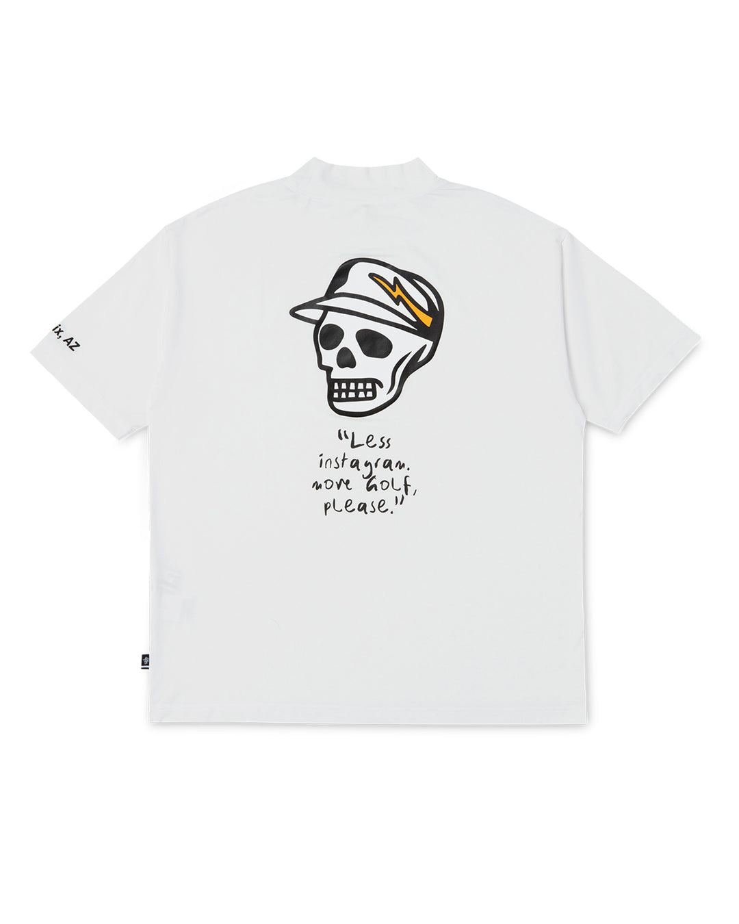 DVG SKULL CADDIE MOCK TEE 075762033-WHITE
