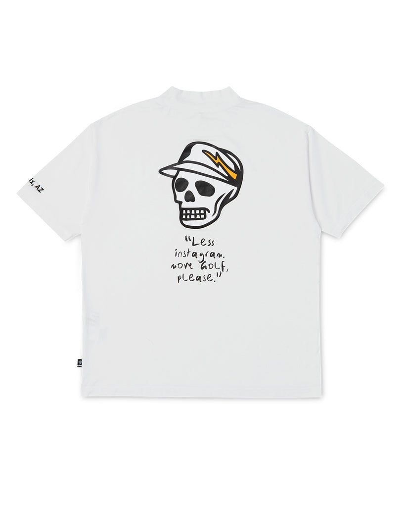 DVG SKULL CADDIE MOCK TEE 075762033-WHITE – DEVEREUX JAPAN