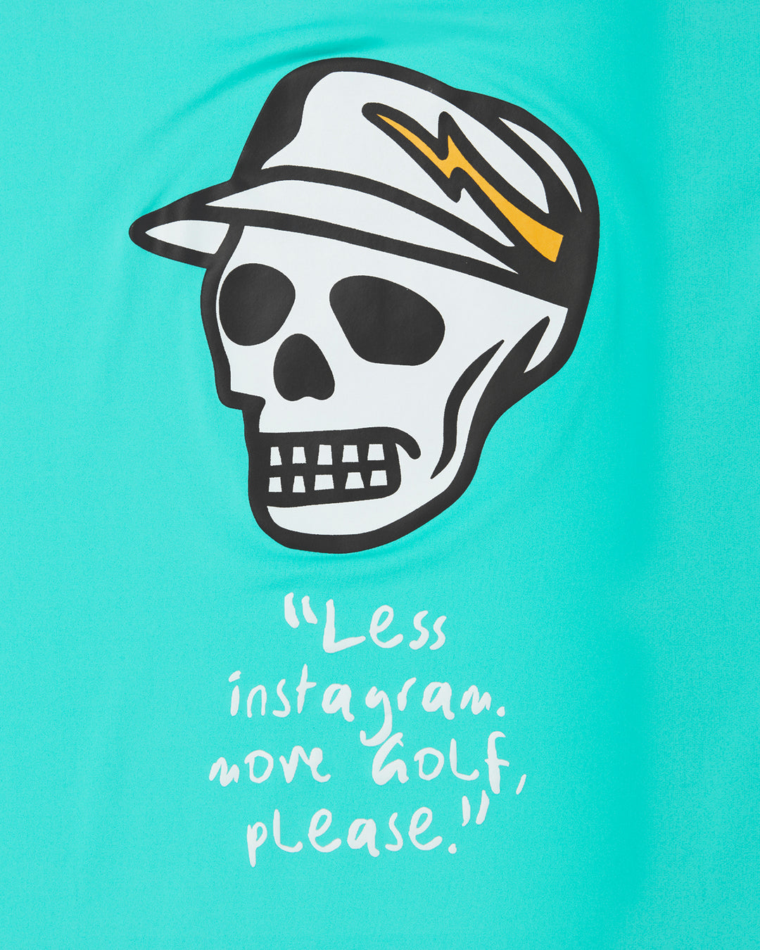 DVG SKULL CADDIE MOCK TEE 075762033-TURQUOISE