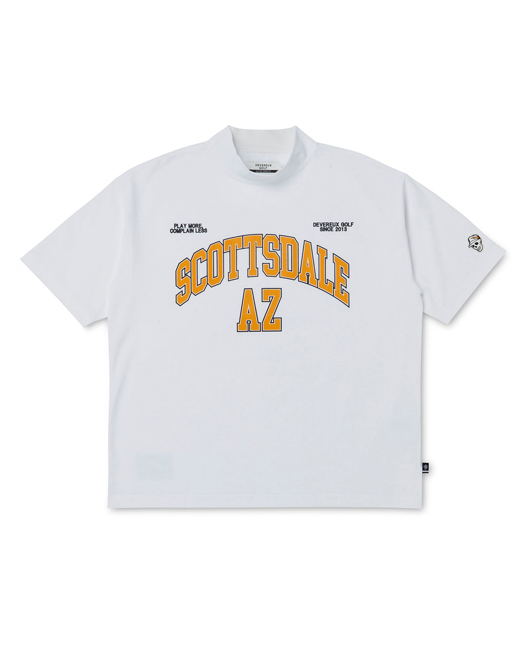 DVG SCOTTSDALE OVER FIT MOCK TEE 075764015-WHITE