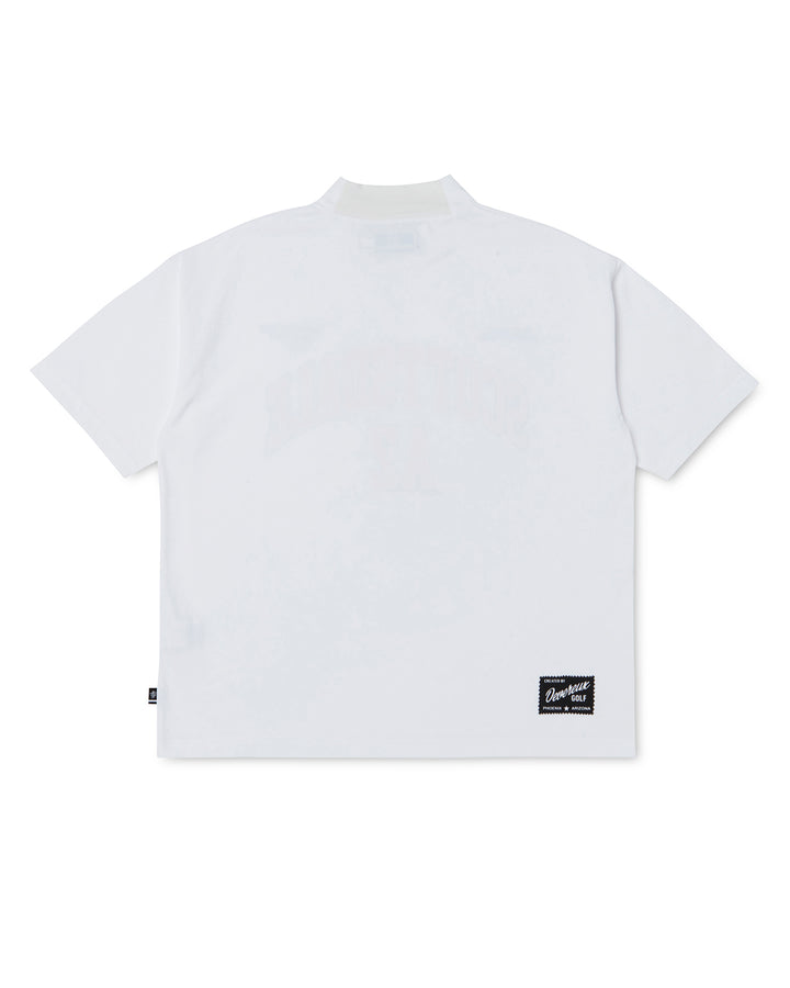 DVG SCOTTSDALE OVER FIT MOCK TEE 075764015-WHITE