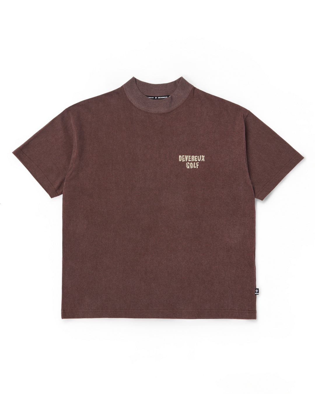 DVG Vintage Effect MOCK NECK 075764011-BROWN