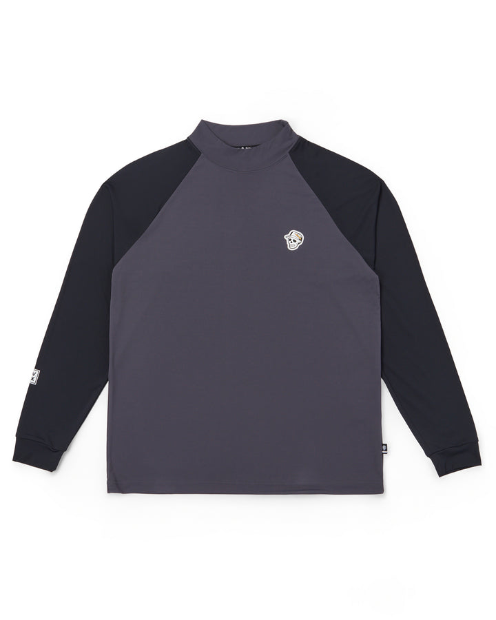 DVG STANDARD LS MOCK TEE 075764003-GRAPHITE