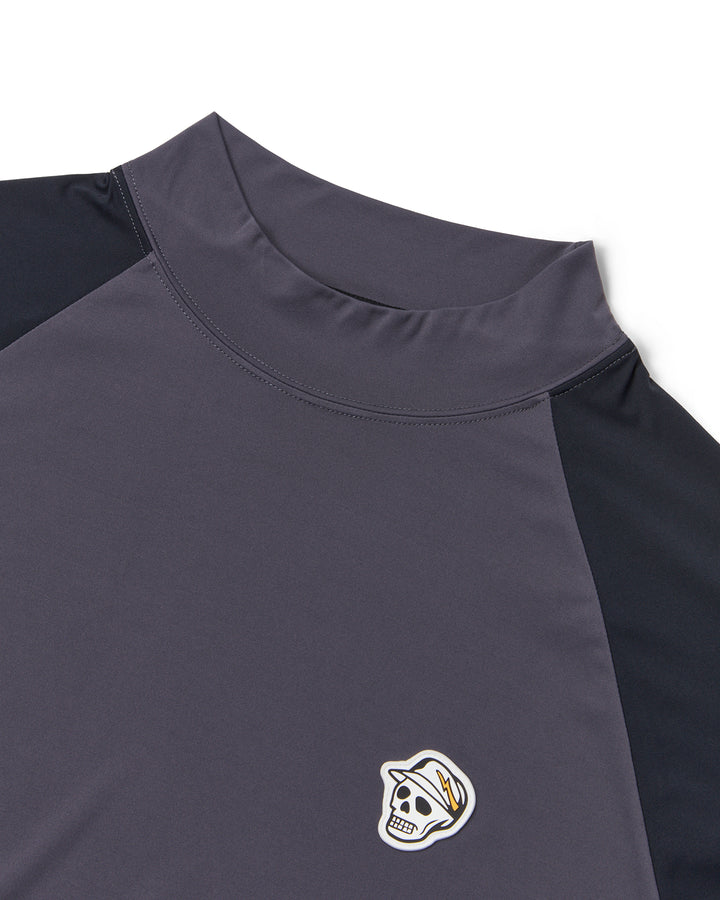 DVG STANDARD LS MOCK TEE 075764003-GRAPHITE
