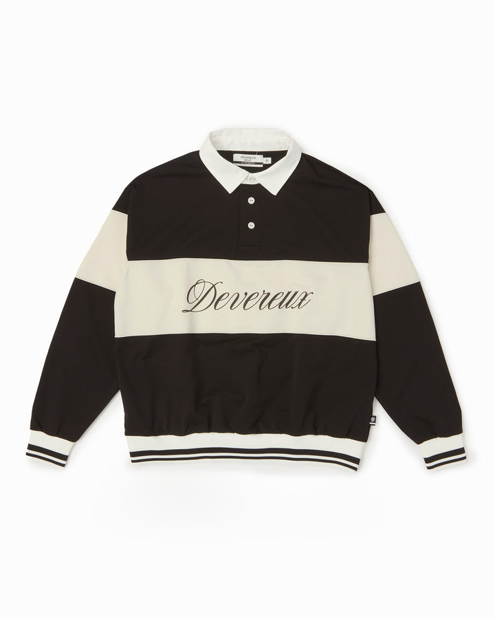 DVG L/S LINE POLO 075764012-BLACK