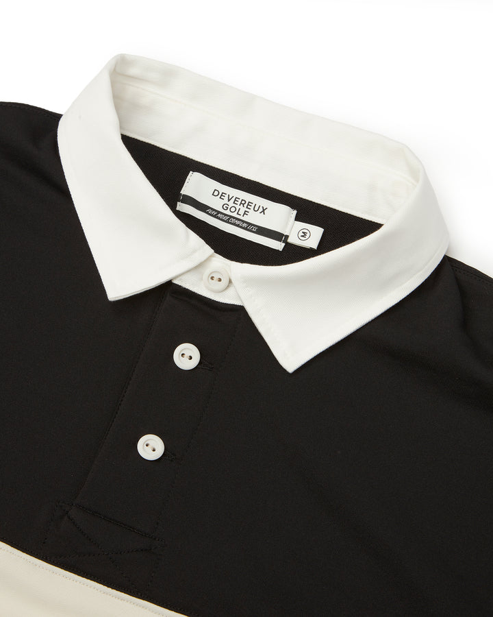 DVG L/S LINE POLO 075764012-BLACK