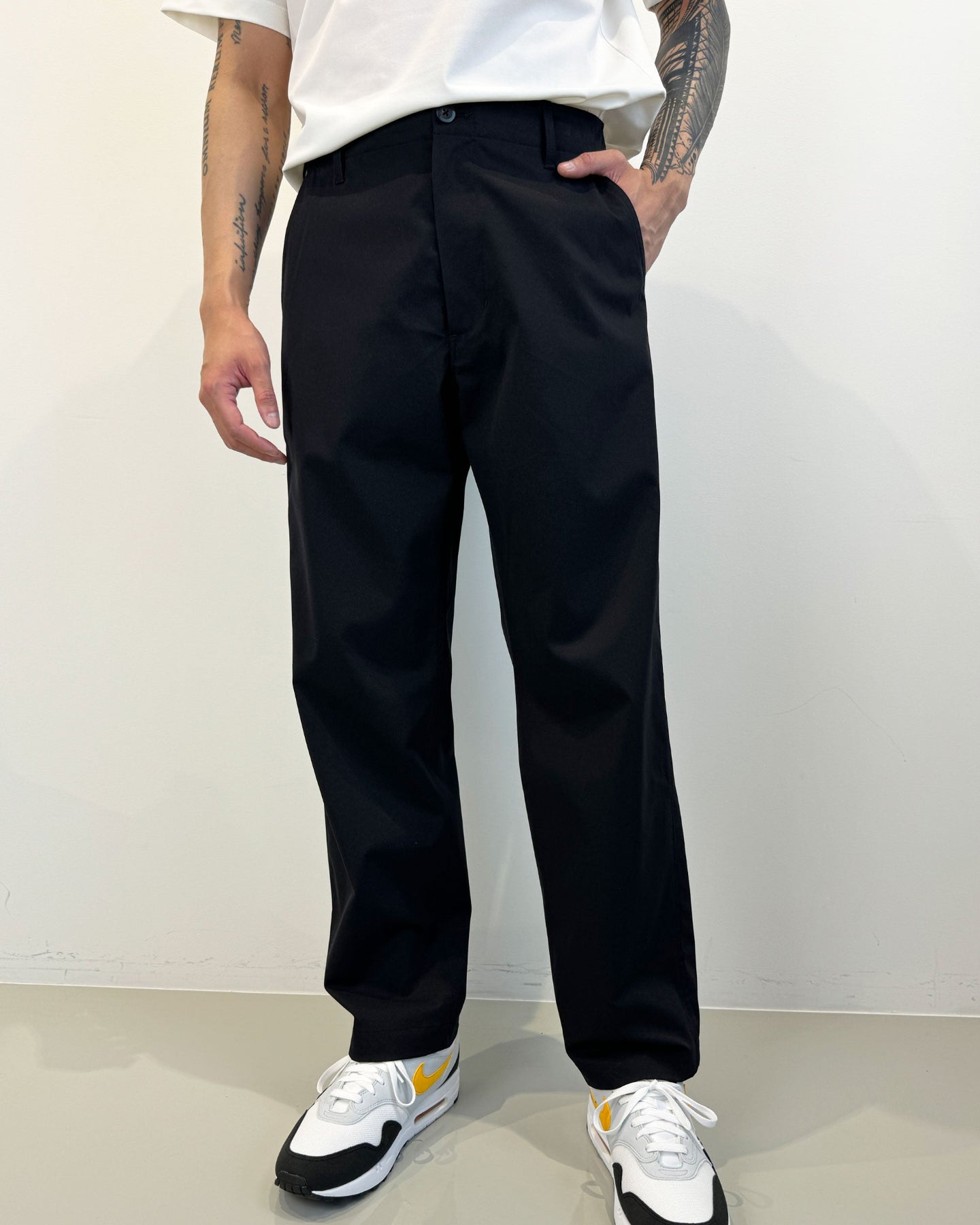 D Logo Wide ボトムス 763472418-BLACK