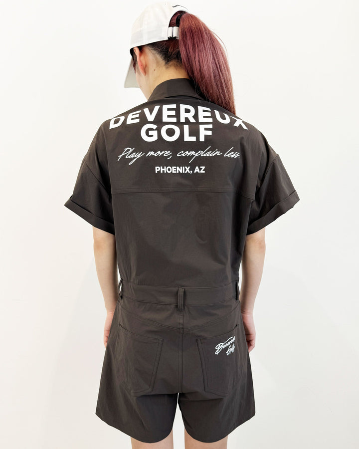 WOMEN オーバーサイズDGジャンプスーツ 763472270-D/BROWN