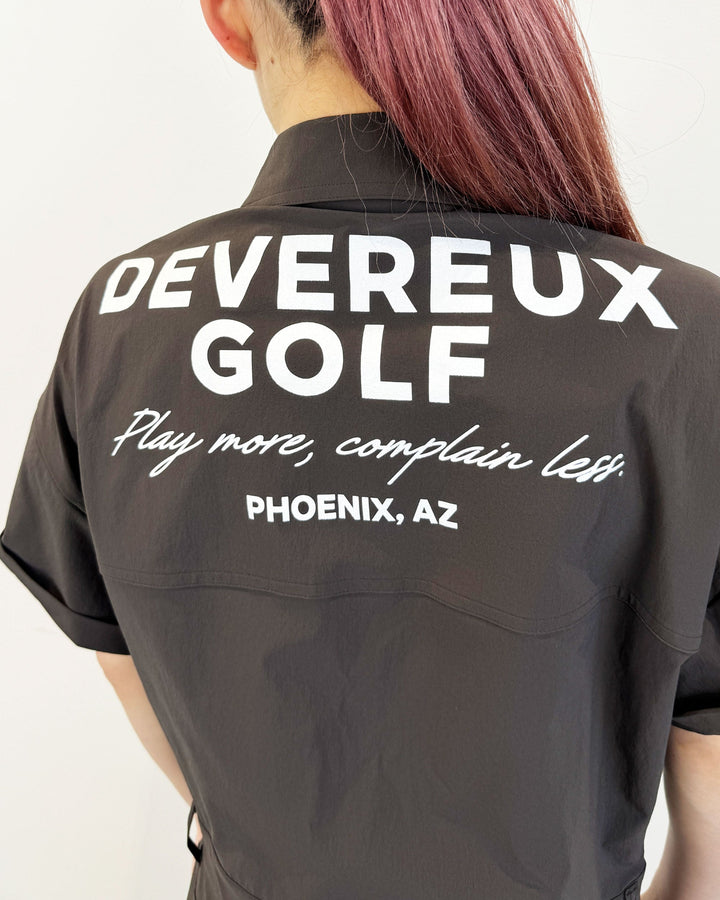 WOMEN オーバーサイズDGジャンプスーツ 763472270-D/BROWN