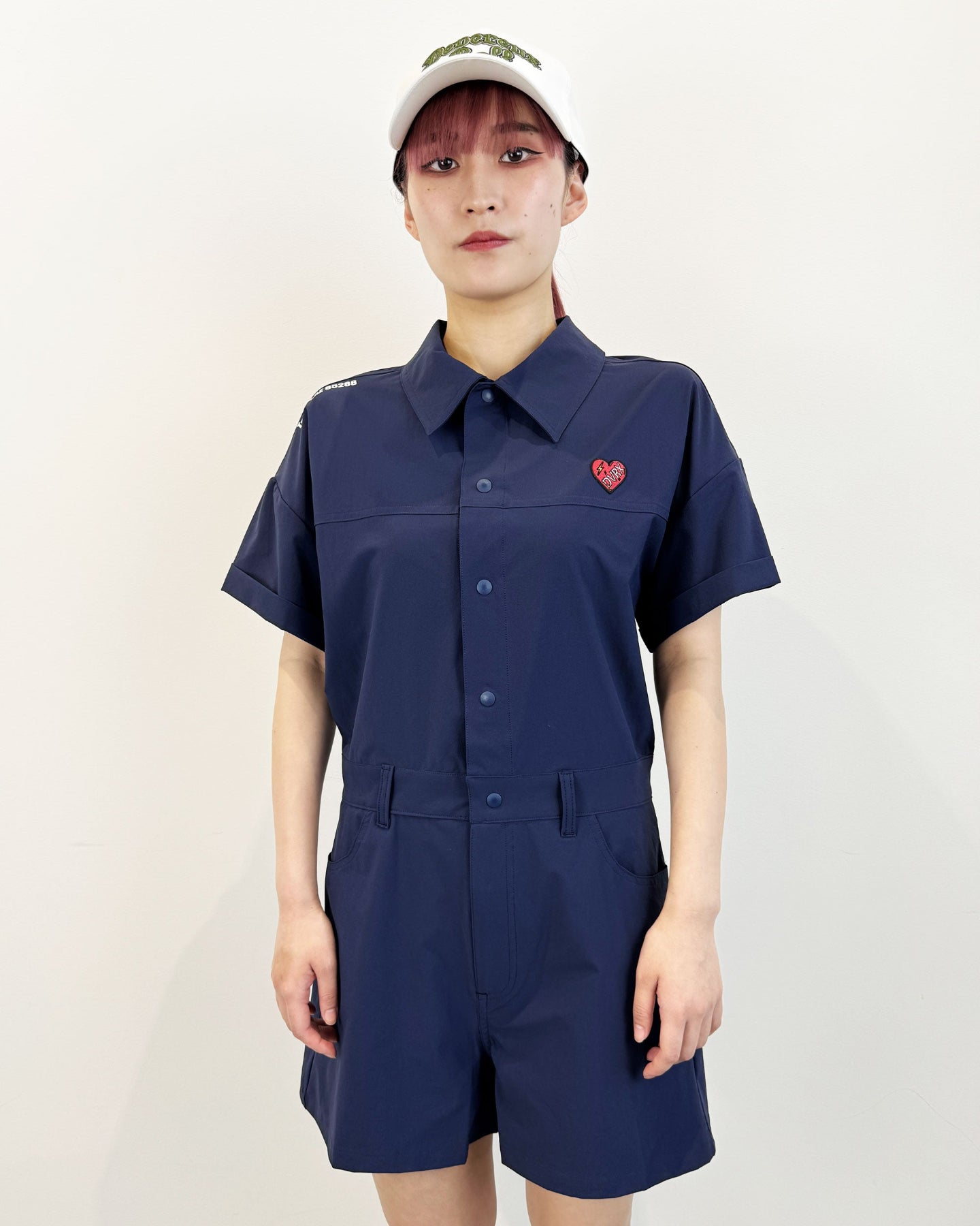 WOMEN オーバーサイズDGジャンプスーツ 763472270-NAVY