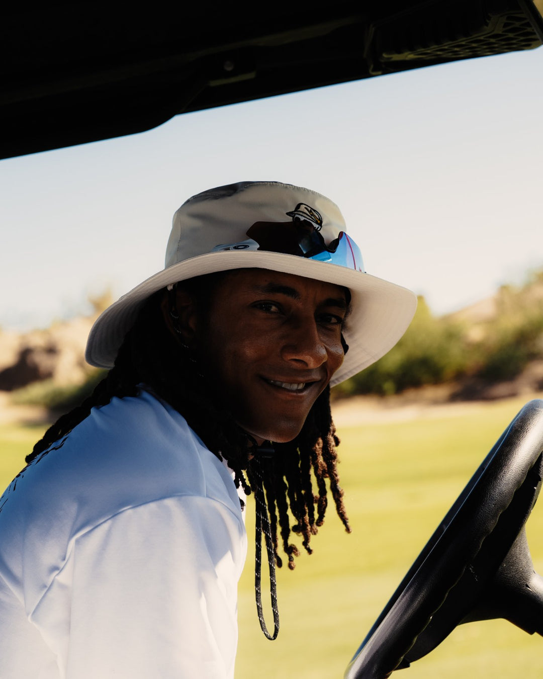 DVG WEATHER CLOTH BUCKET HAT 075764821-ECRU