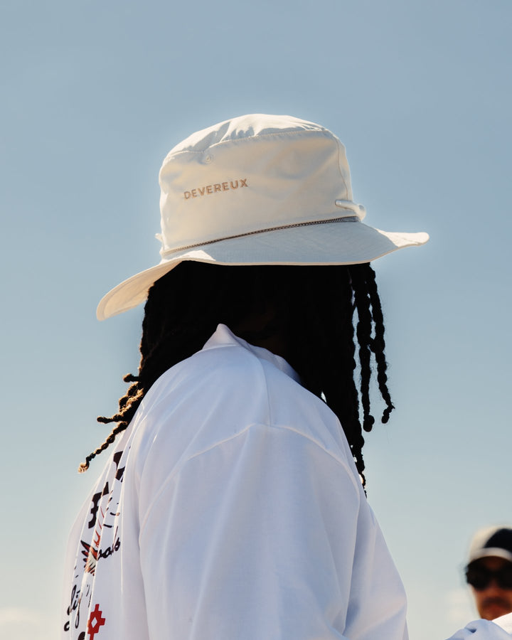 DVG WEATHER CLOTH BUCKET HAT 075764821-ECRU