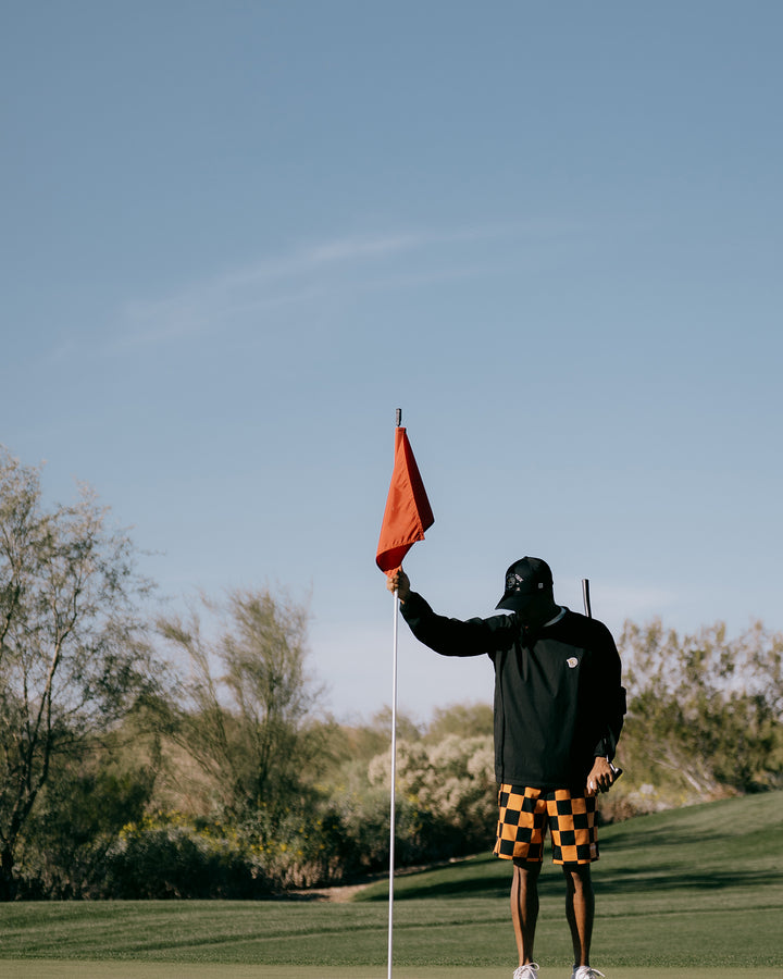 DVG CHECK MATE HALF PANTS 075762410-ORANGE