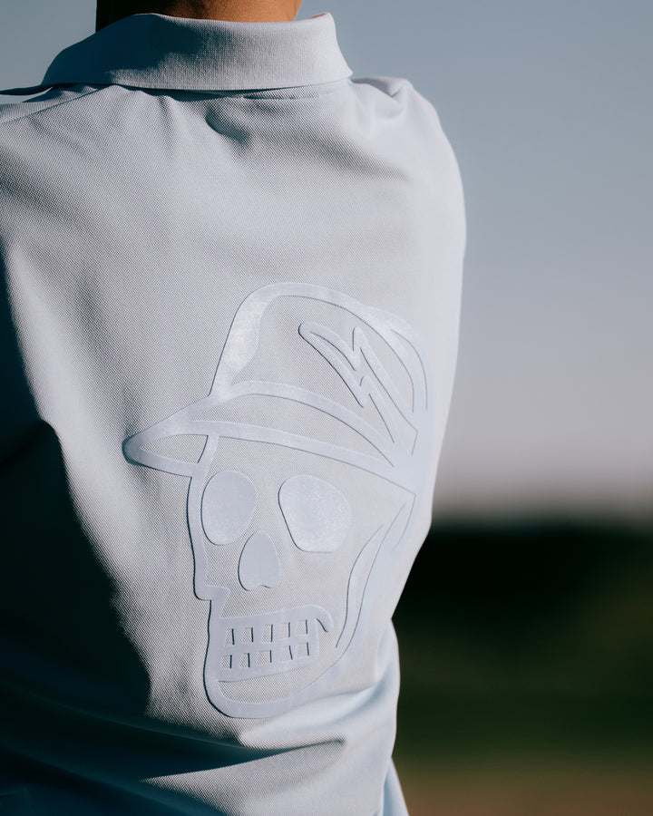 DVG TECH-SKULL CADDIE POLO 075762015-POWDER BLUE