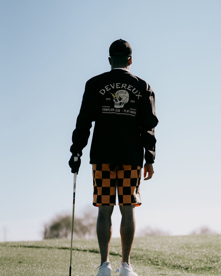 DVG CHECK MATE HALF PANTS 075762410-ORANGE